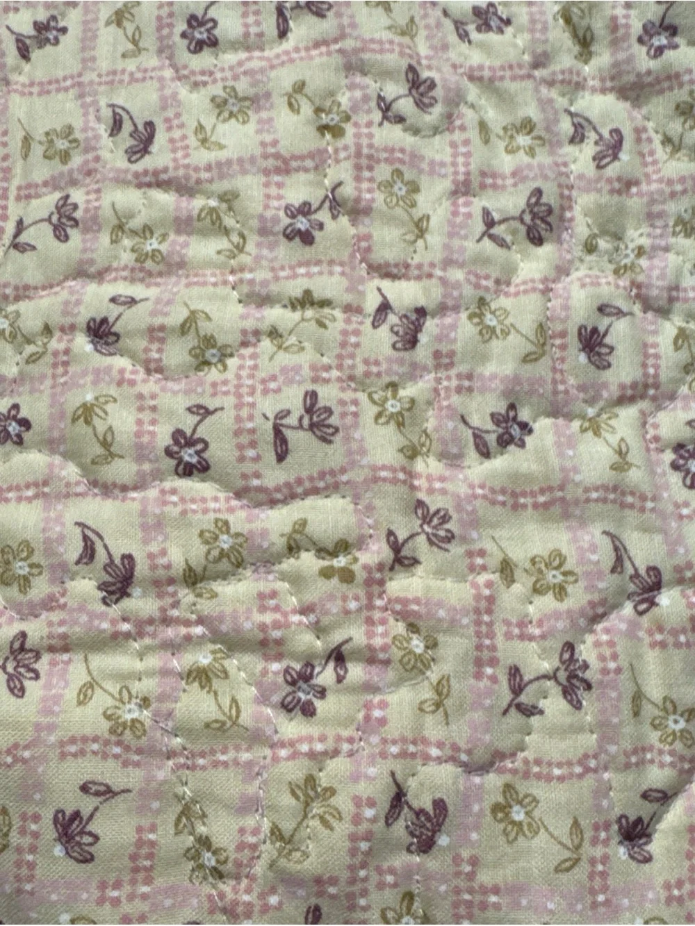 Handmade Heart Patchwork Quilt  Multicolor Baby Girl Nursery cottagecore 43”x36”